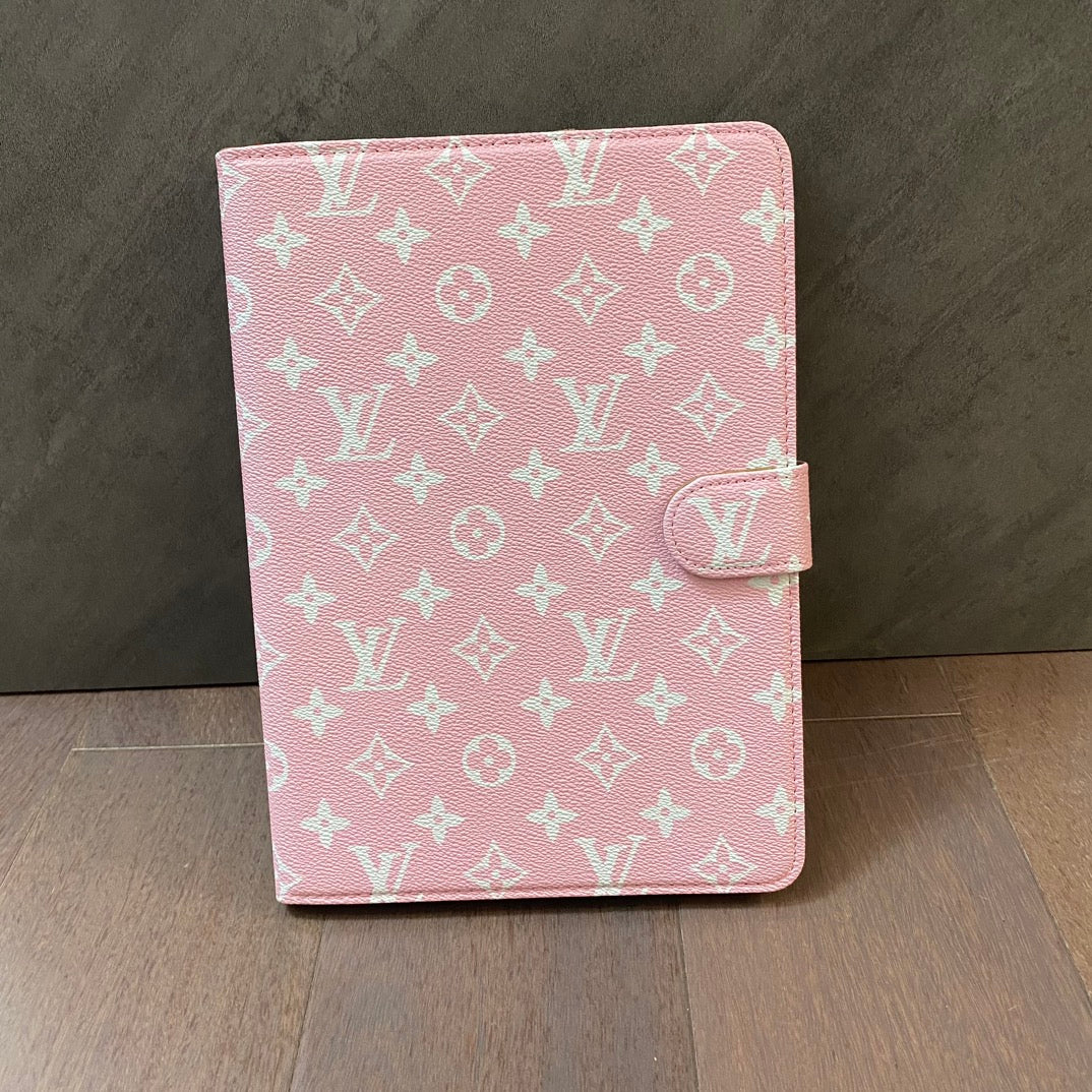 Elegant Monogram Canvas Flip Cover Apple iPad Protective Leather Case mysite