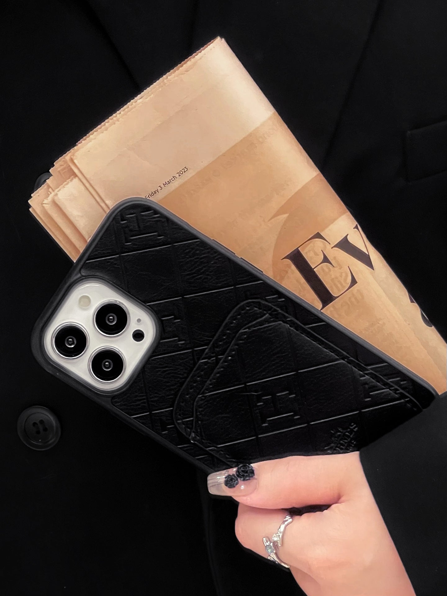 H Leather Card Holder iPhone Case mysite
