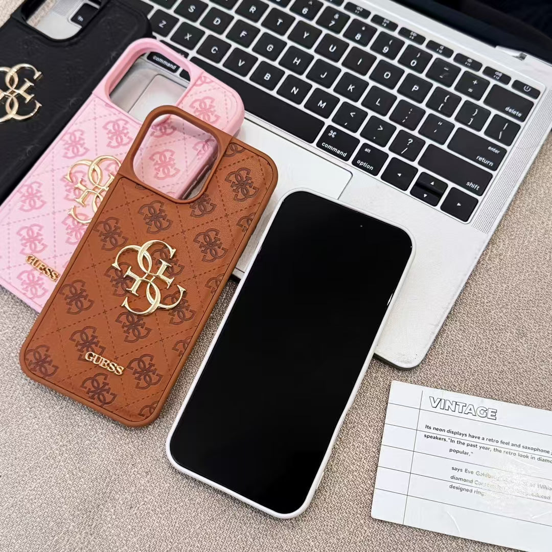 GUESS Monogram Mirror Electroplated Apple iPhone Cases mysite