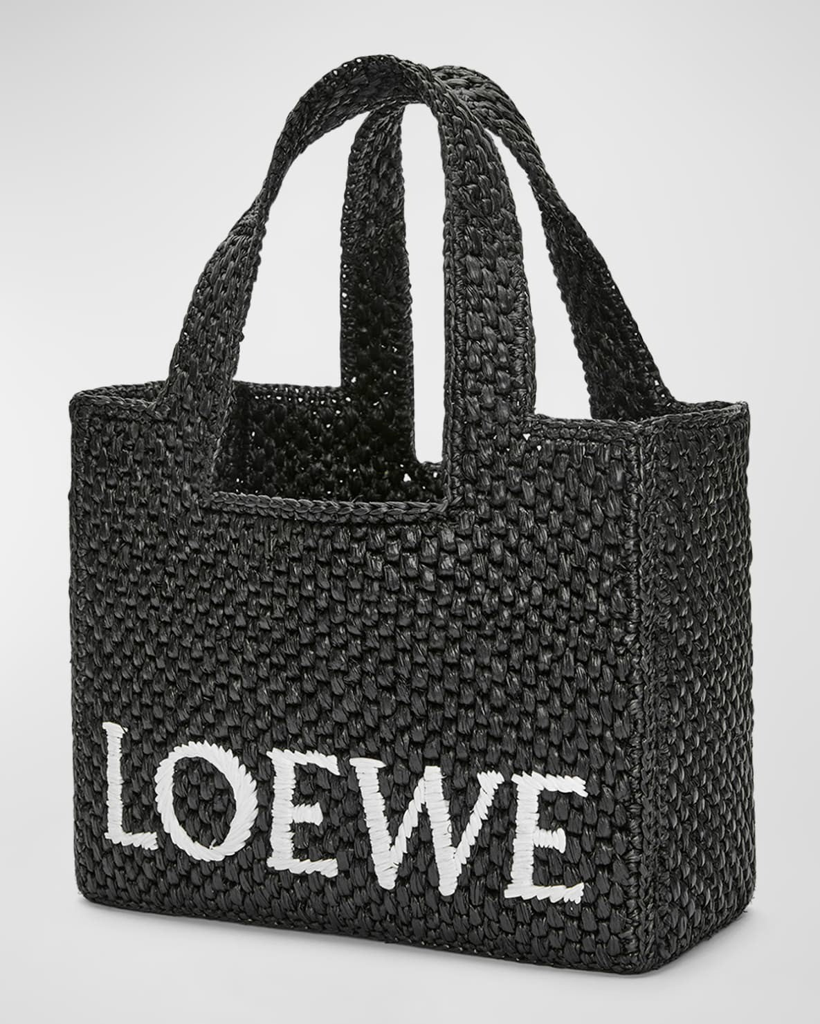 LOEWE x Paula¡¯s Ibiza Font Tote Small Bag in Raffia mysite