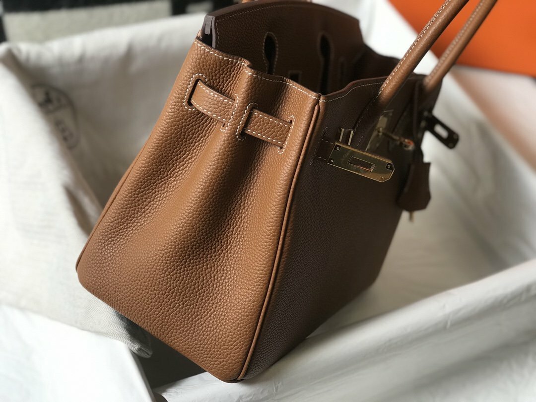Hermes HMS Handle Bag 30cm Brown mysite