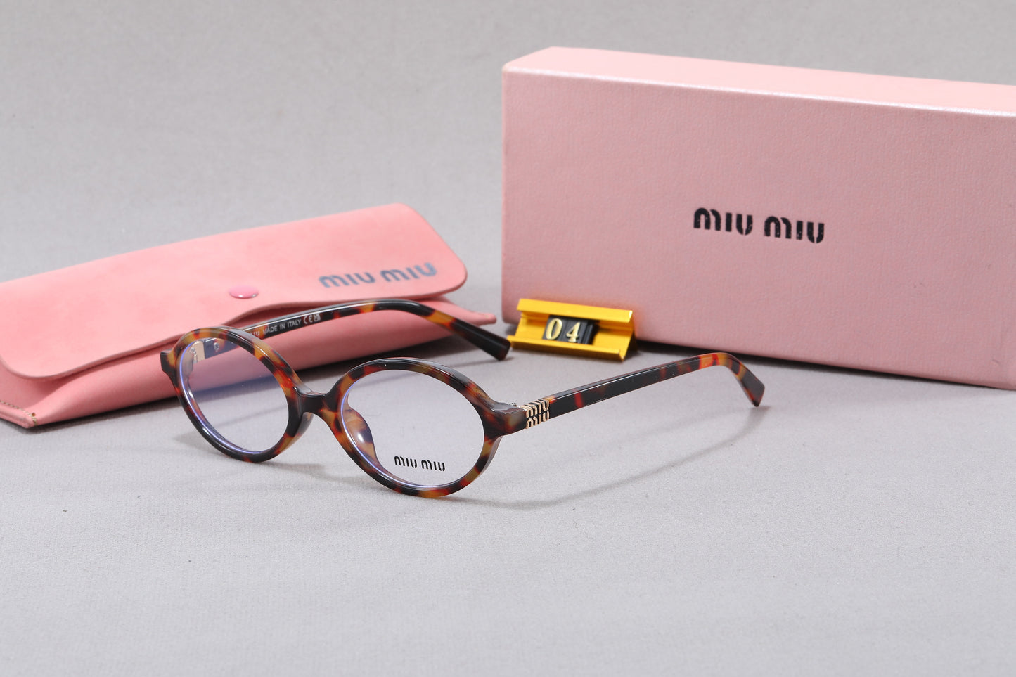 Leopard Print Square Frame RetroGlasses & Sunglasses-5 My Store