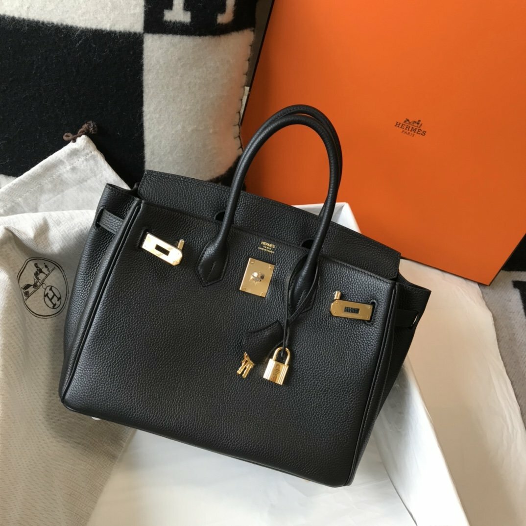 Hermes Handle Bag 30cm Black mysite