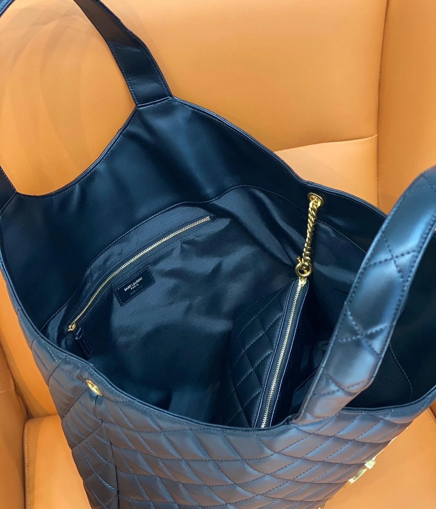 SAINT LAURENT Icare extra large embellished quilted leather tote mysite