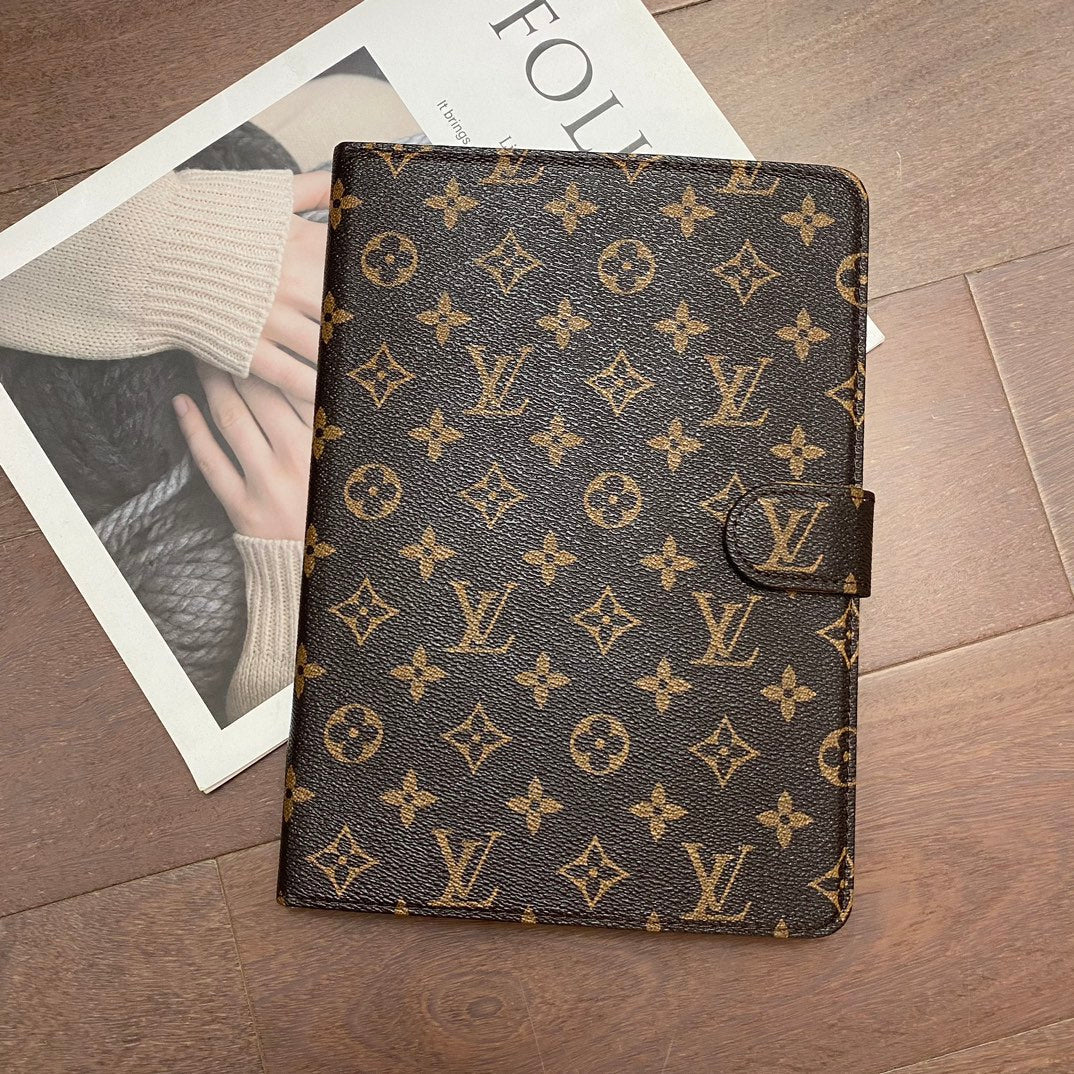 Luxury Canvas Monogram Leather Fresh Summer Theme Pattern Apple iPad case mysite