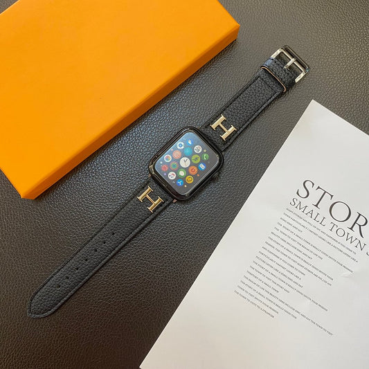 Genuine Pattern Leather Apple Watch Strap mysite