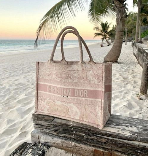 Dior Book Tote MediumPink Toile de Jouy Embroider - 36 x 27.5 x 16.5 cm mysite
