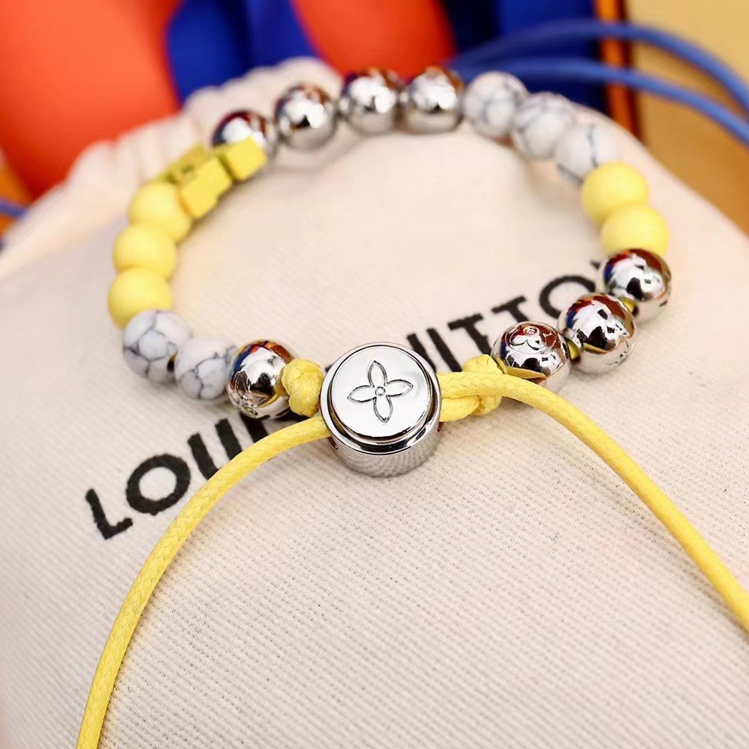 Monogram Adjustable Beads Bracelet mysite