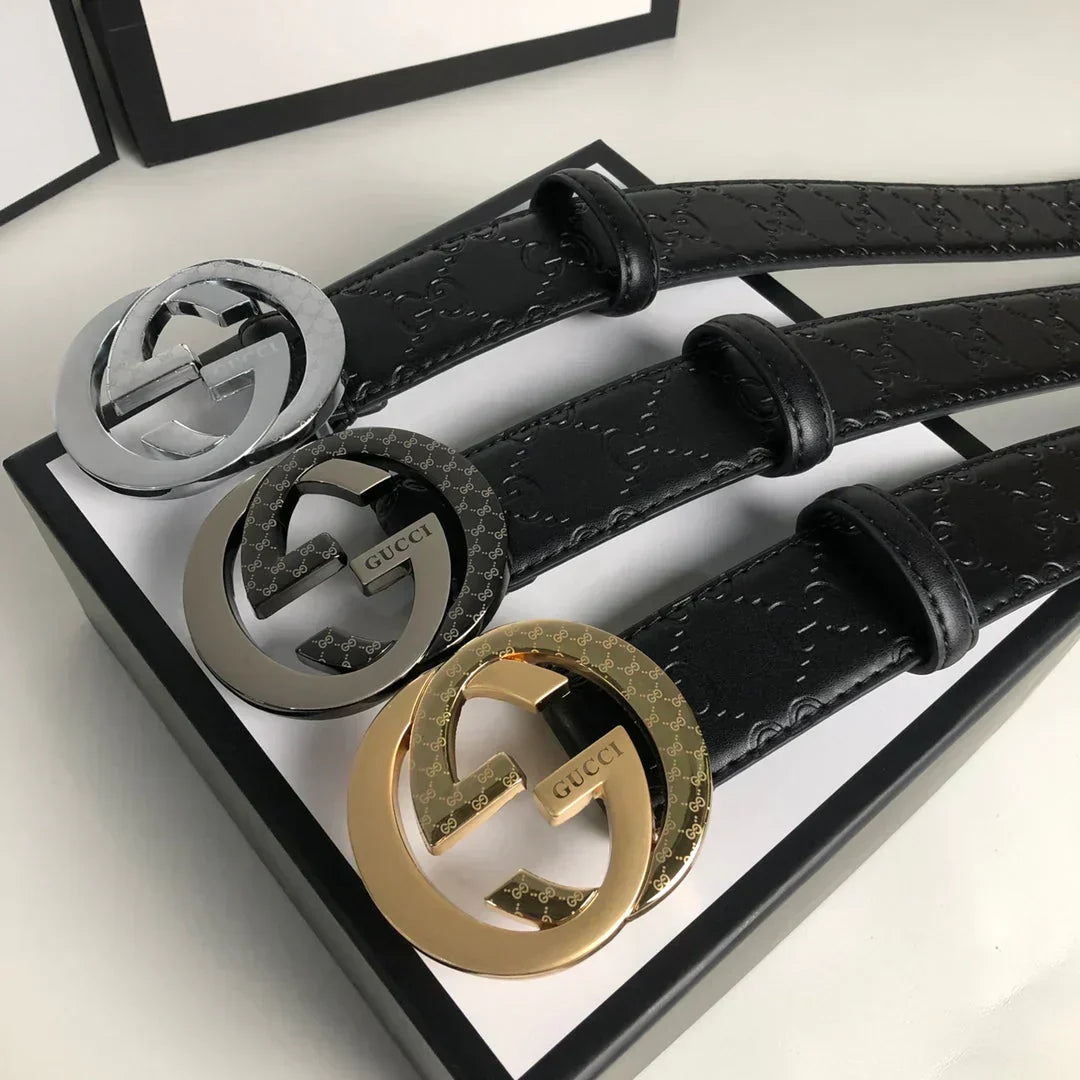 3 Colors Fashion Printed Leather Belt mysite