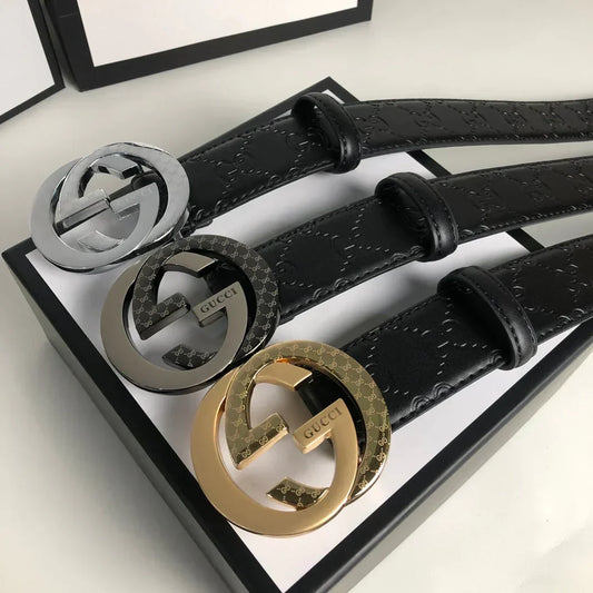 3 Colors Fashion Printed Leather Belt mysite