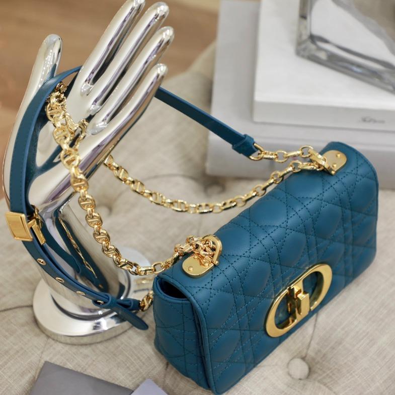 SMALL CARO BAG DEEP OCEAN BLUE SUPPLE CANNAGE CALFSKIN mysite