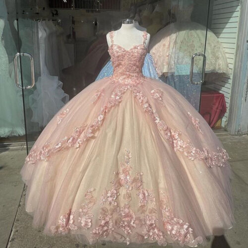 Ball Gown Sweet 16 Dress Princess Quinceanera Dresses Lace Appliques Sweet 15 Party Prom Ball Gownss mysite