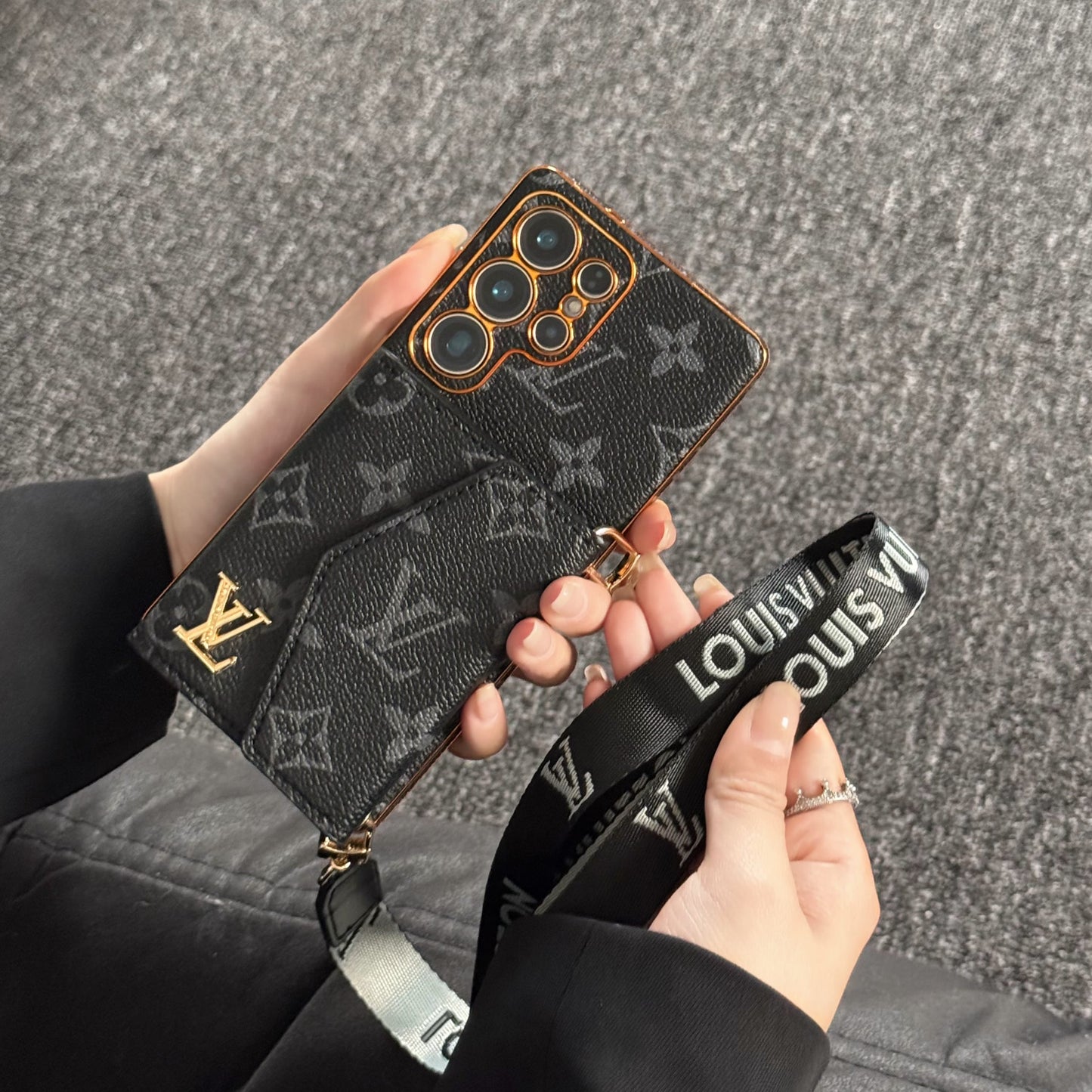 Advanced Leather Samsung Phone Case with Wallet and Strap.s mysite