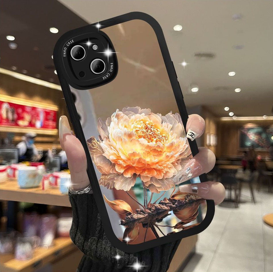 Mirror Flower With Wristband For iPhone Case mysite