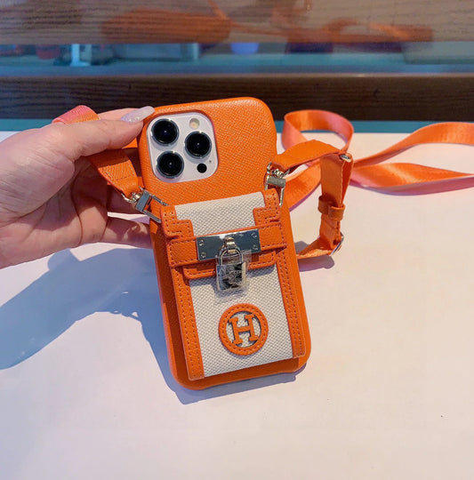 Hermes Luxury Leather Phone Case For iPhone 17-12s mysite