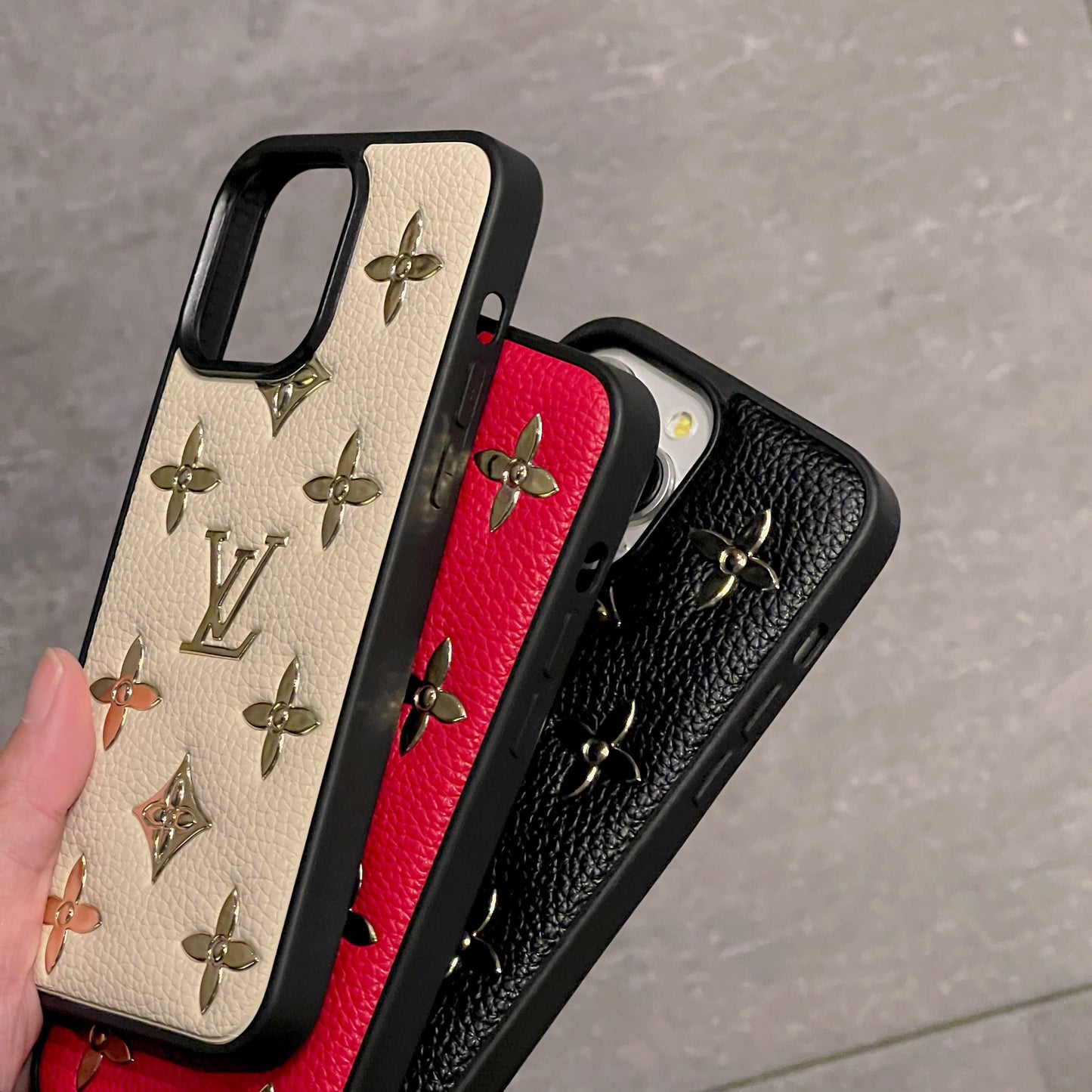 Lou Gold Leather iPhone Case mysite