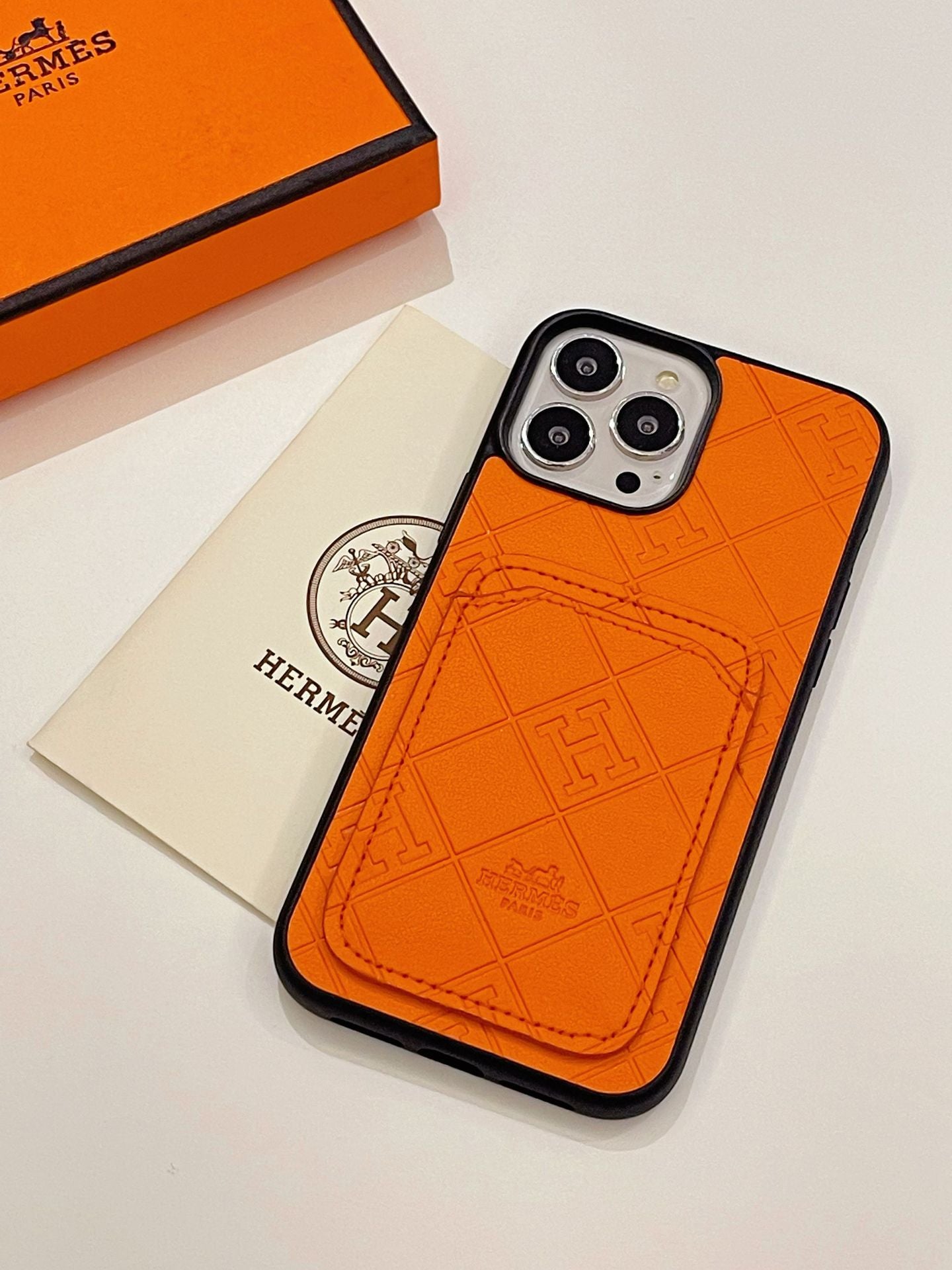 H Leather Card Holder iPhone Case mysite