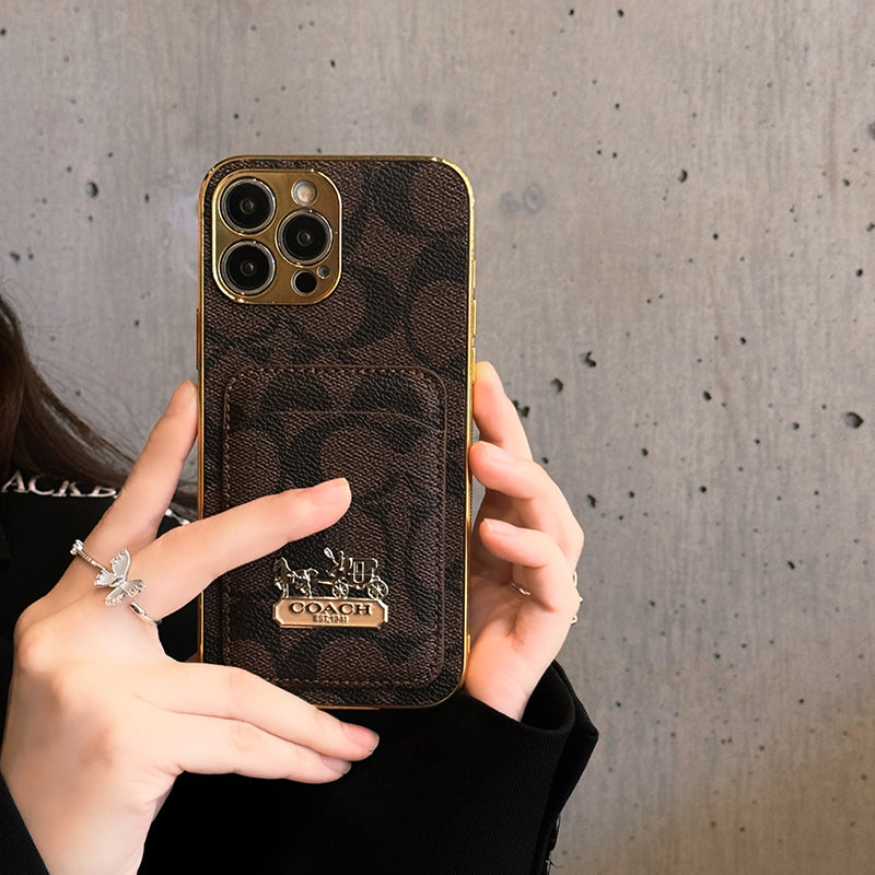 Coa Card Bag Leather iPhone Case mysite