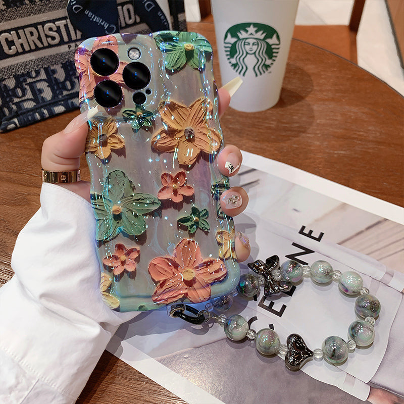 Advanced Sense Oil Painting Flower iPhone Case mysite