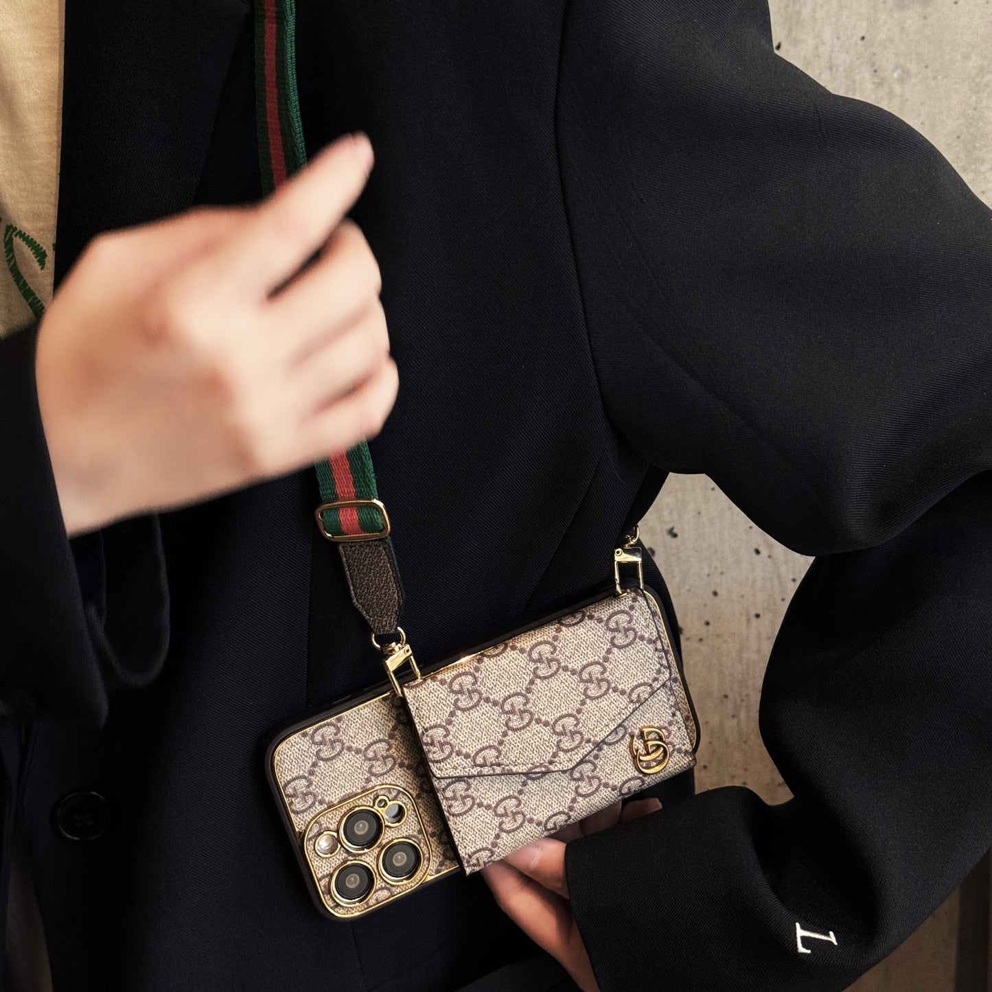 Luxury Monogram Canvas Leather Card Holder iPhone Cases mysite