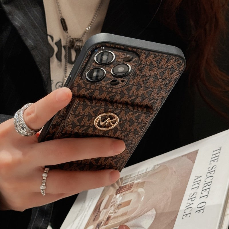 MK Card Bag Gold iPhone Case mysite