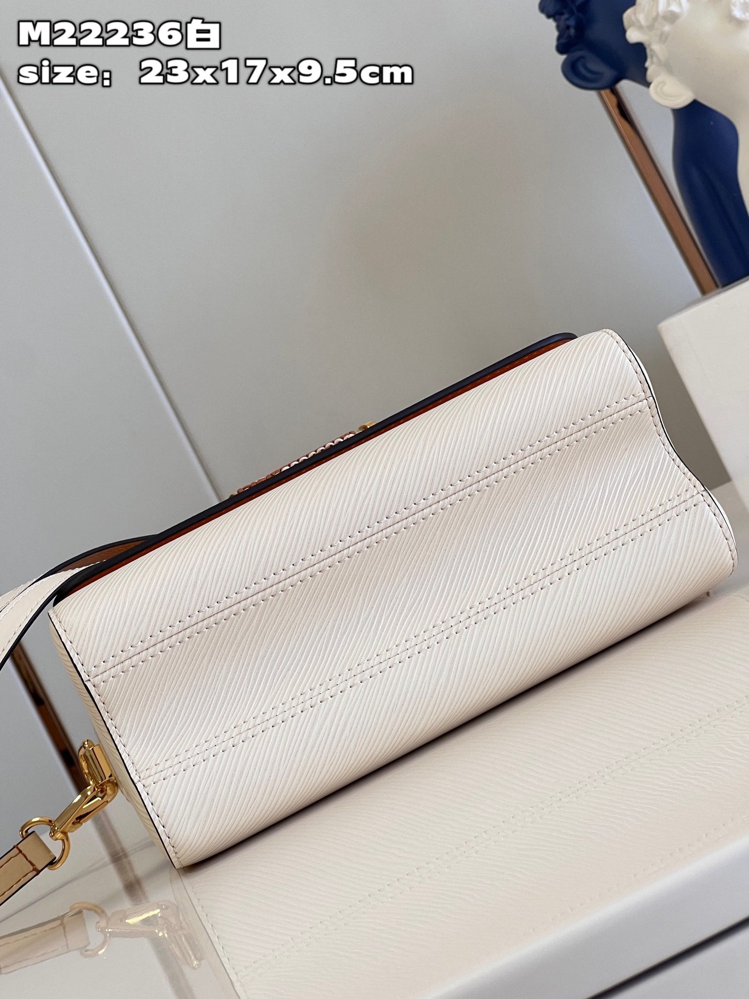 Louis Vuitton Twist MM Epi Bag White Quartz - 23 x 17 x 9.5 cm mysite