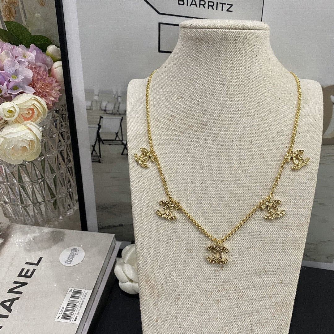 Multi-Logo Pendant Necklace mysite