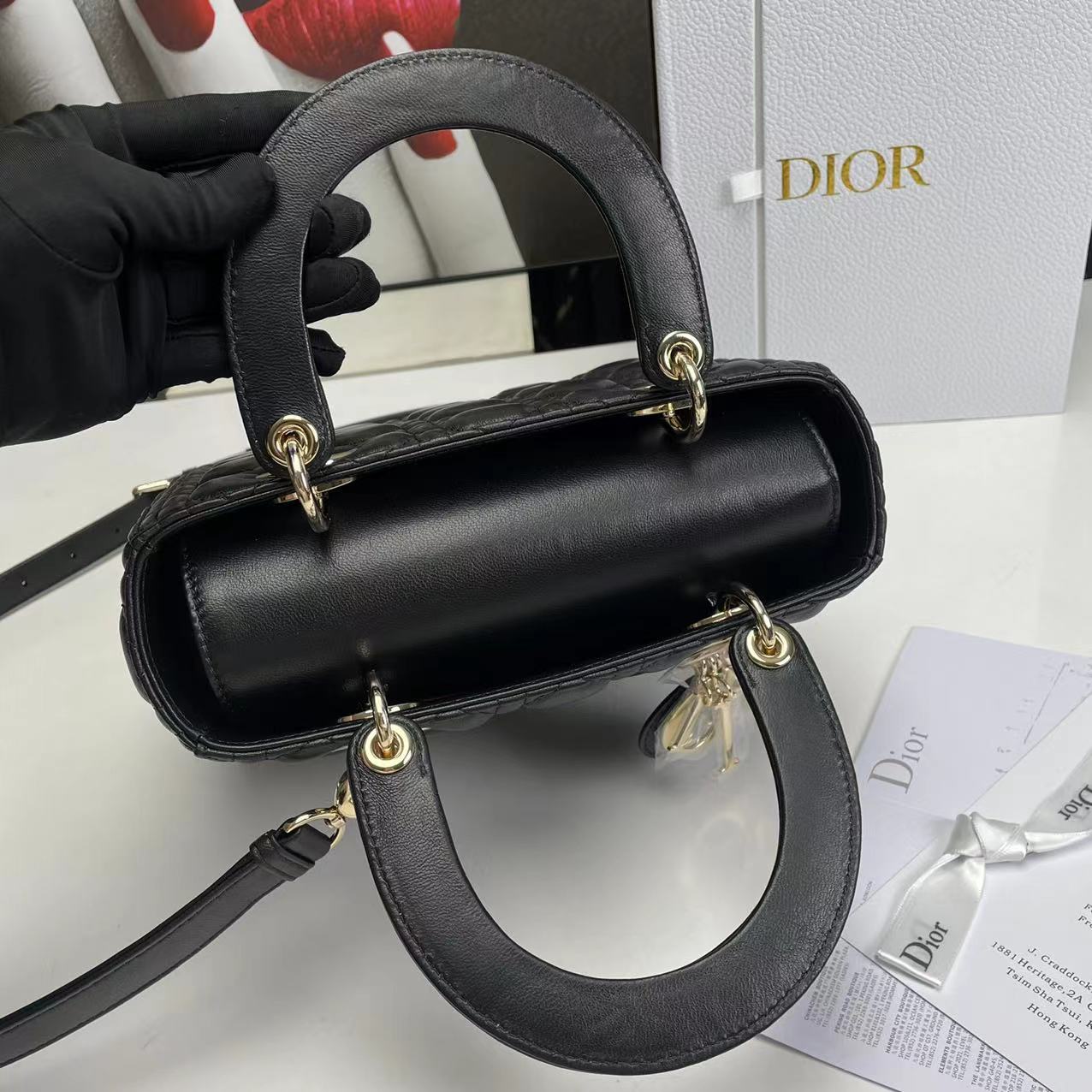 Dior Lady Medium Black Bag 24cm mysite