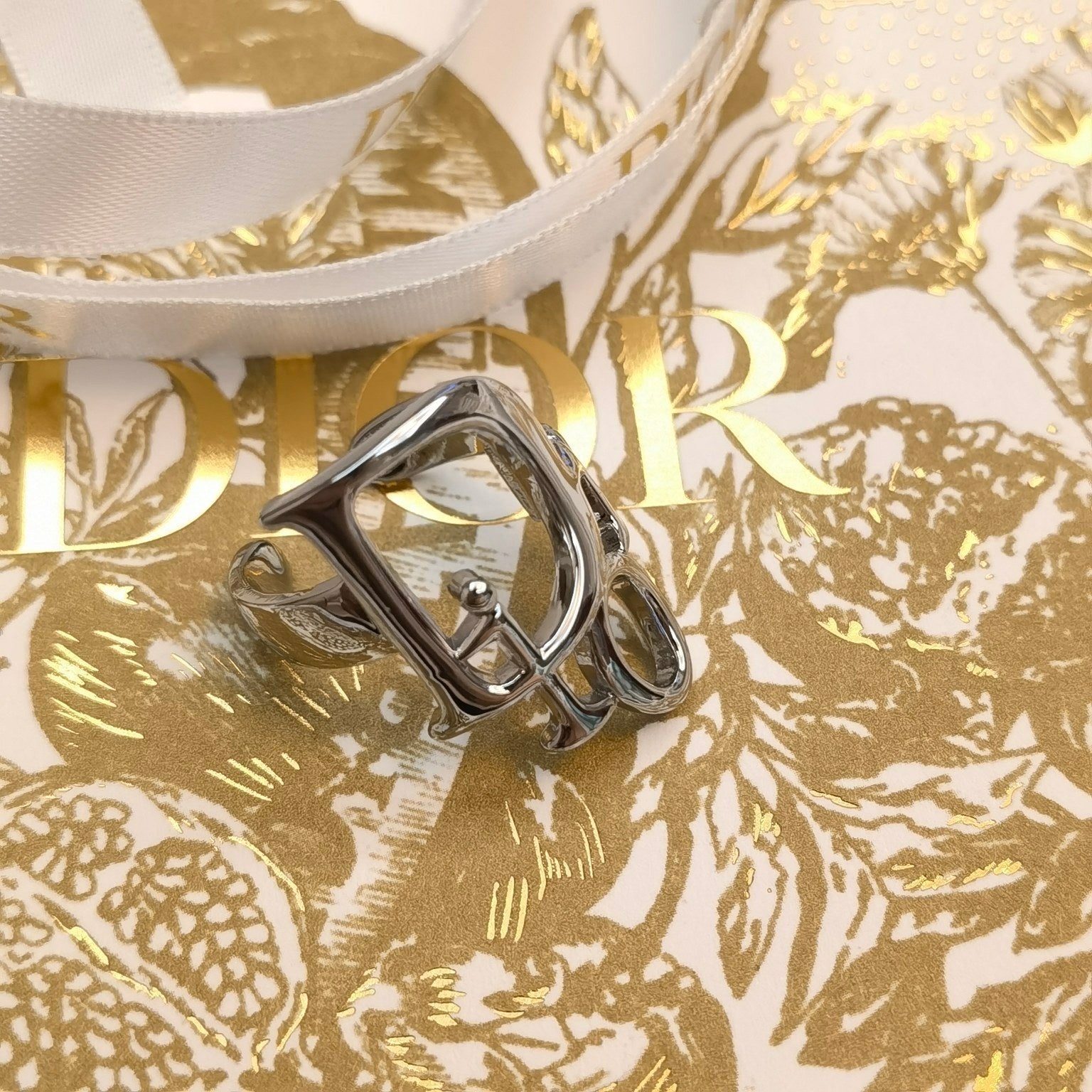 Hollow Lettering Open Ring mysite