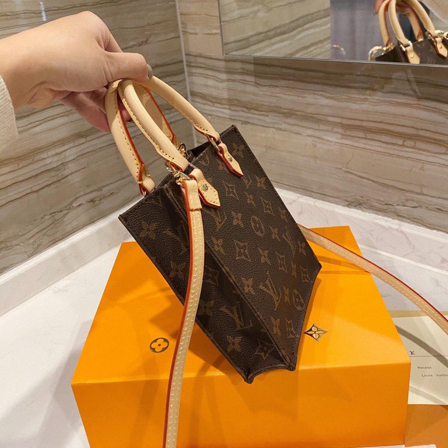 Brown Mini Tote Bag mysite