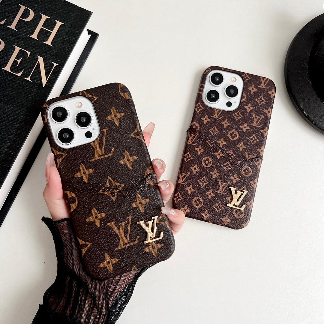 Classic Leather Monogram iPhone Case Card Holders mysite