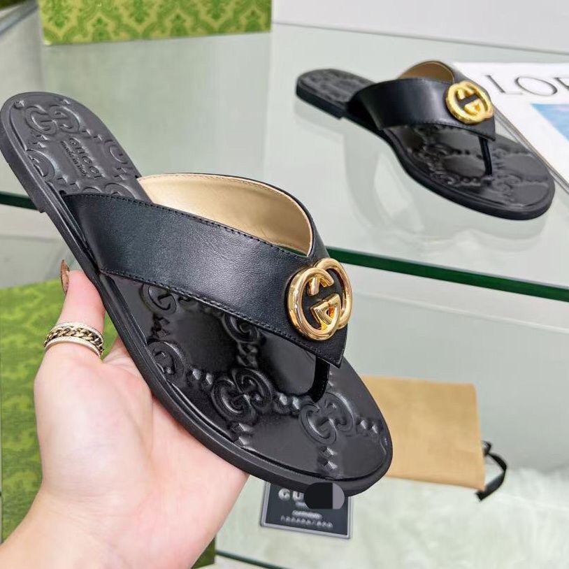 Fashion Metal Buckle Flip Flop Sandals mysite