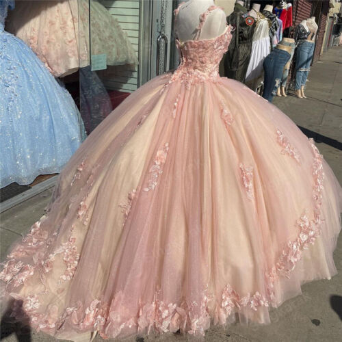 Ball Gown Sweet 16 Dress Princess Quinceanera Dresses Lace Appliques Sweet 15 Party Prom Ball Gownss mysite