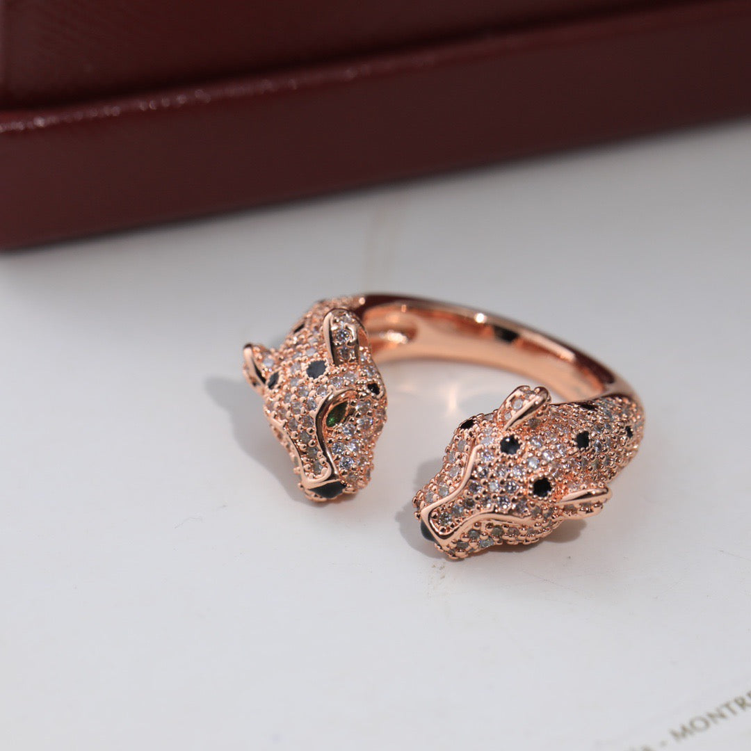 Diamond Leopard Open Ring mysite