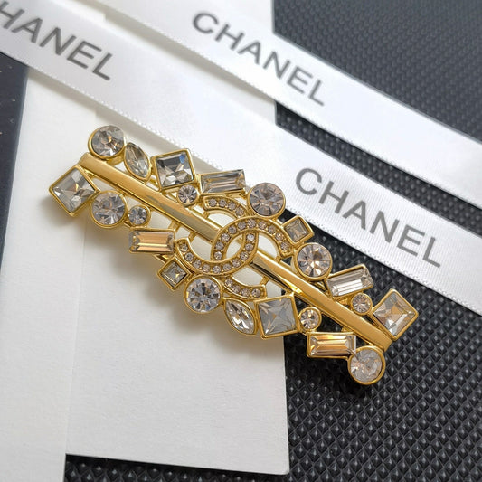 Rhinestone Golden Brooch mysite