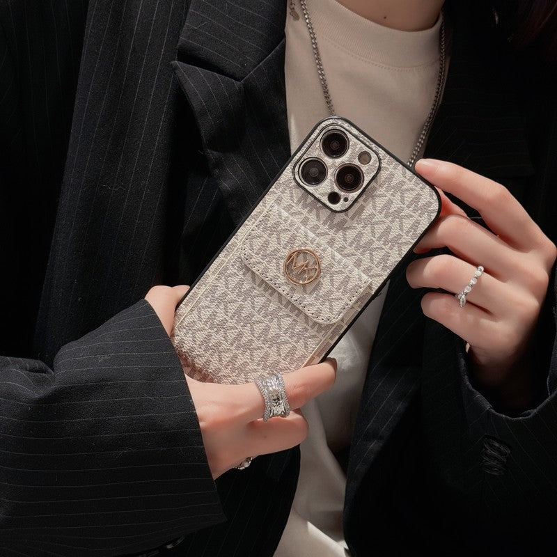 MK Card Bag Gold iPhone Case mysite