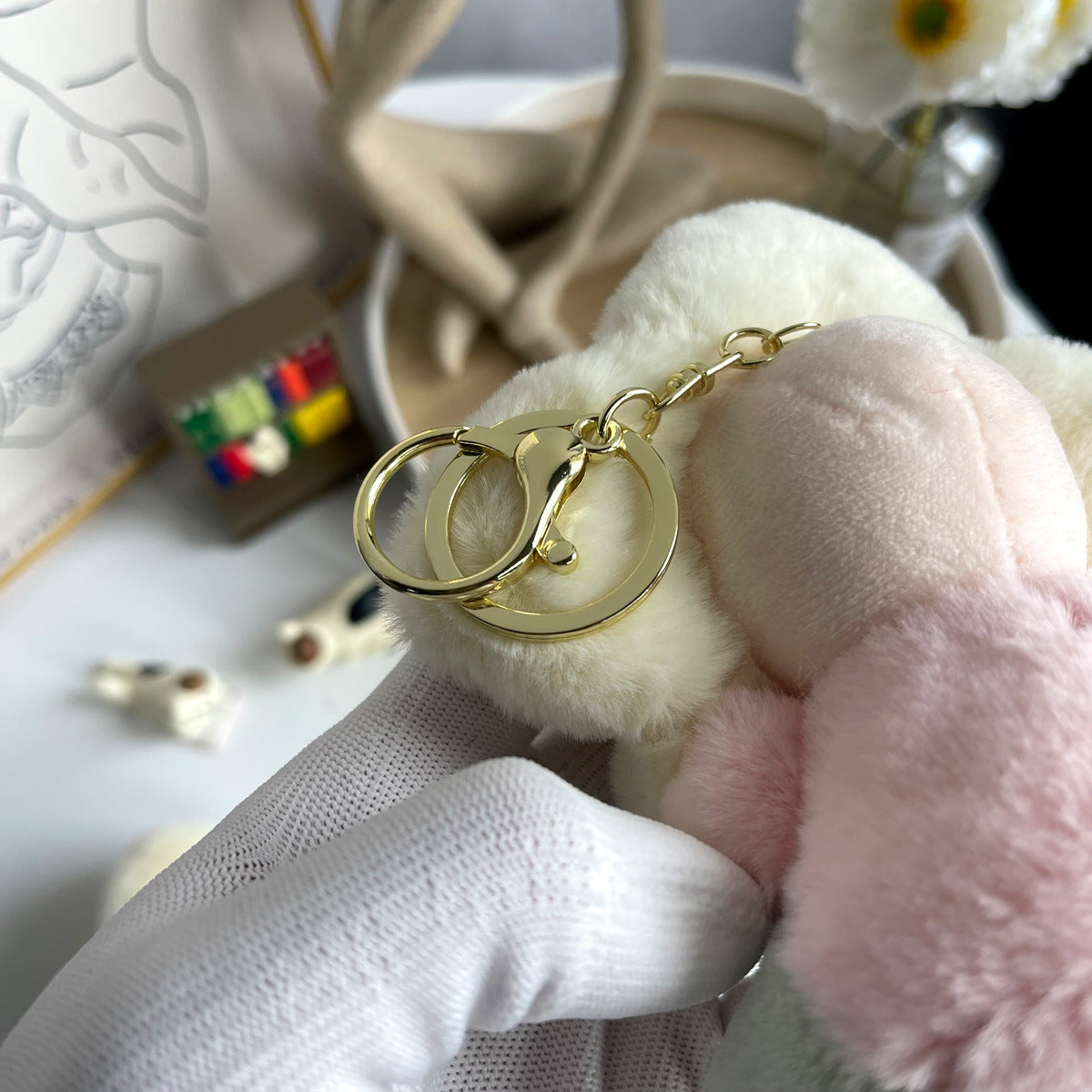 Cute Sunflower Plush Keychain – Vivian Doll Bag Charm for Women, Car & Backpack Decoration mysite