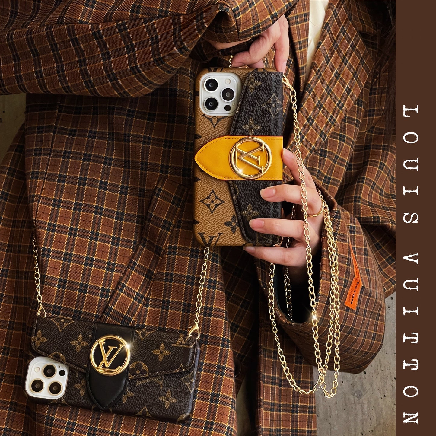 Lou Gold CrossBody Card Holder iPhone Case mysite
