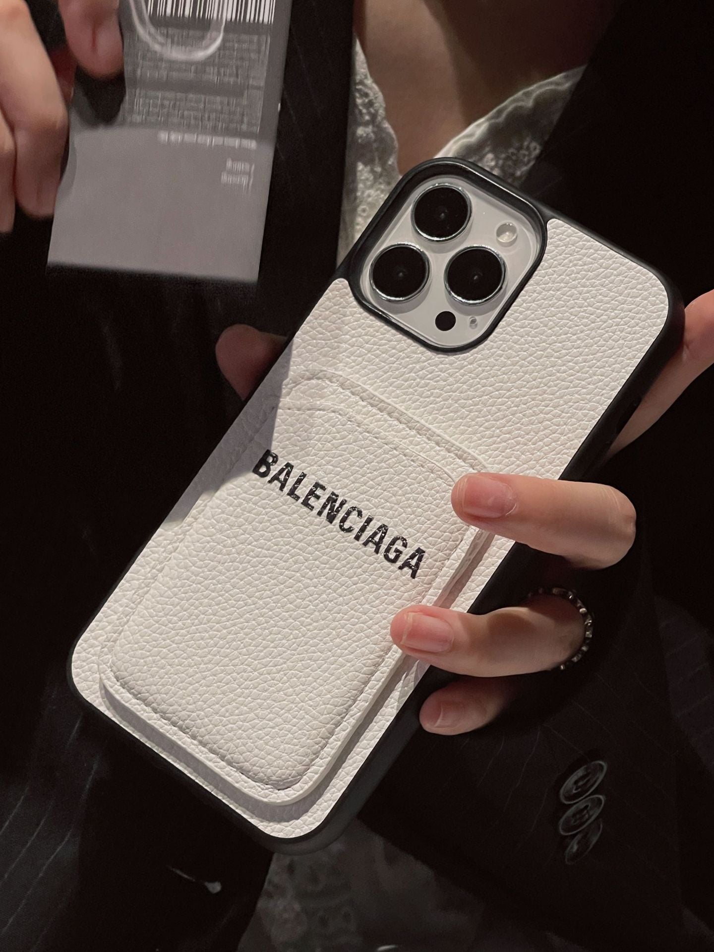 BB Card Holder Leather iPhone Case mysite