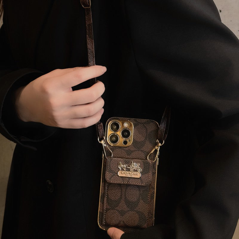 Coa Card Bag Leather Chain iPhone Case mysite