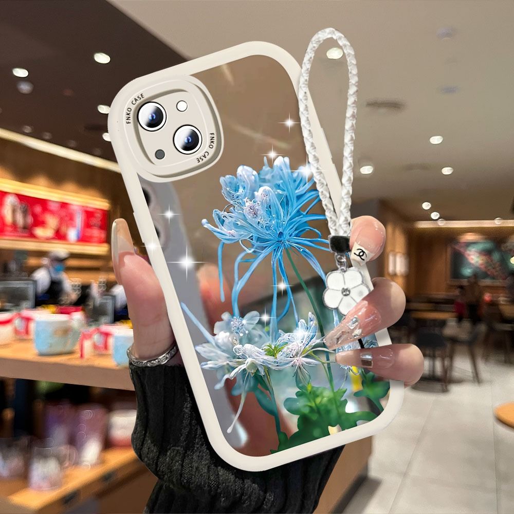Mirror Flower With Wristband For iPhone Case mysite
