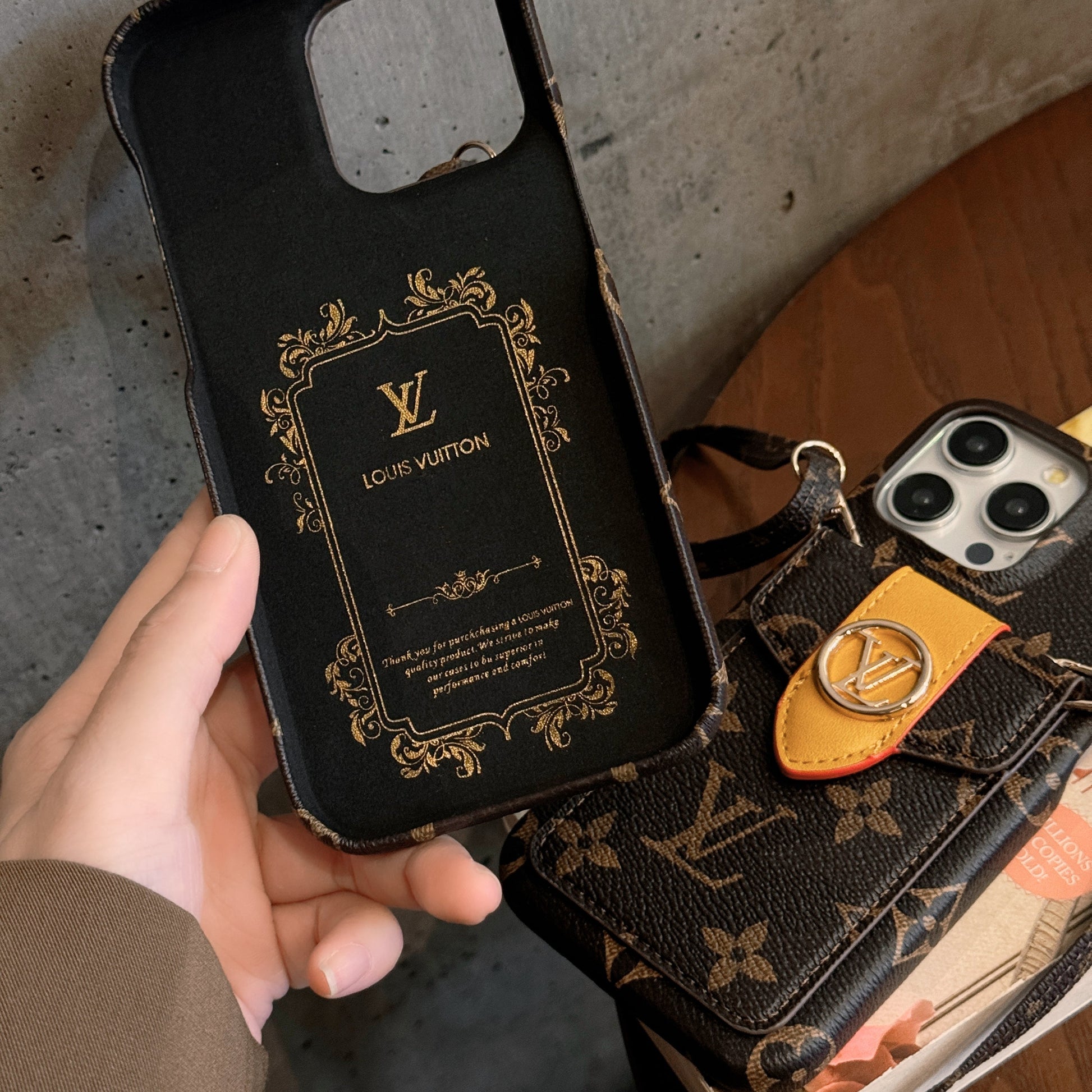 Lou Card Holder Chain iPhone Case mysite