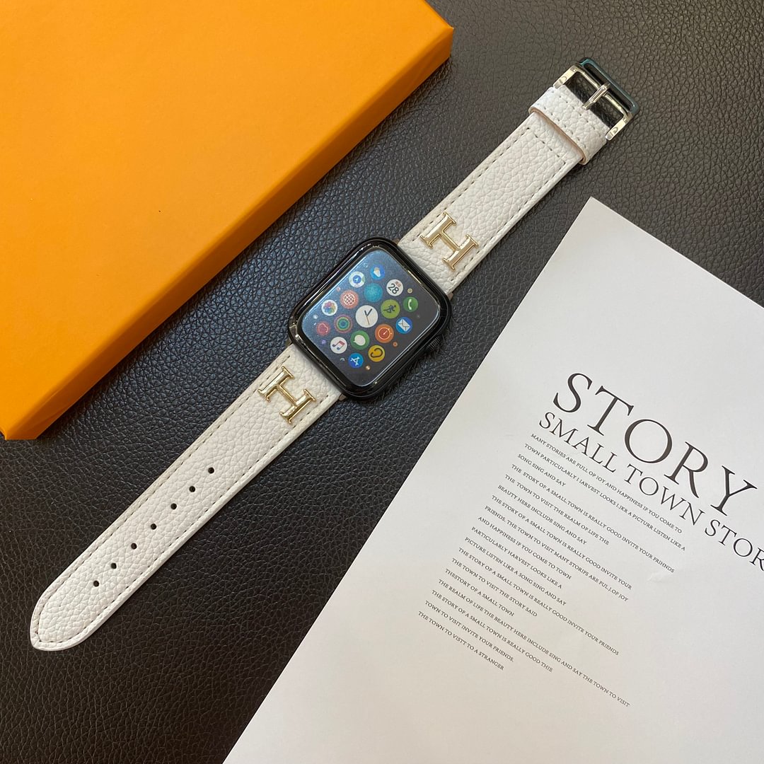 Genuine Pattern Leather Apple Watch Strap mysite