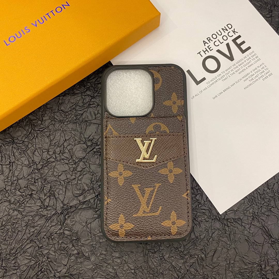 LUXURY MONOGRAM GENUINE LEATHER IPHONE CASE FLIP WALLETs mysite