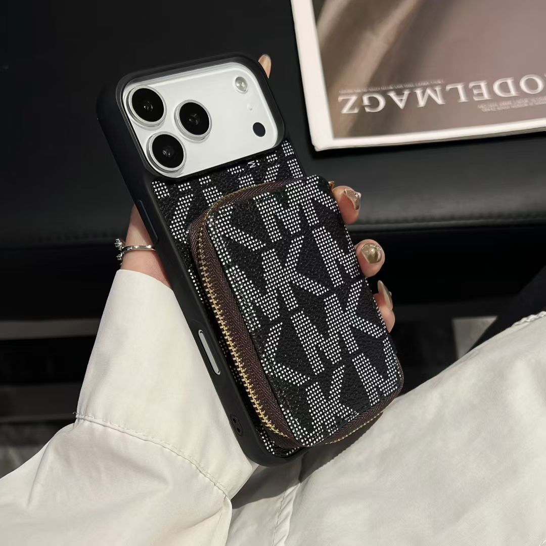 Luxury M-K-Inspired Phone Case with Card Holder For iPhone 17 / 16 / 15 / 14s mysite