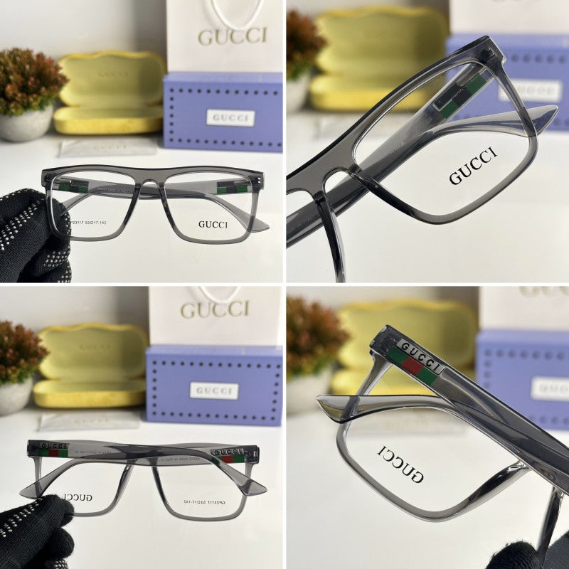 Unisex Fashionable Striped Rim Glasses mysite