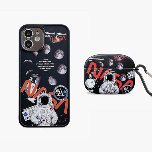 Limited Black Astronaut Phone & AirPods Case | 2-Pack mysite
