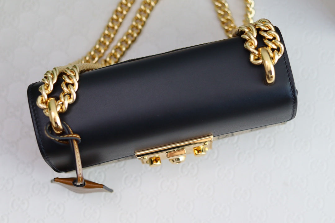 Gucci Padlock 20 Ophidia Leather Black 20 x 9 x 14cm mysite