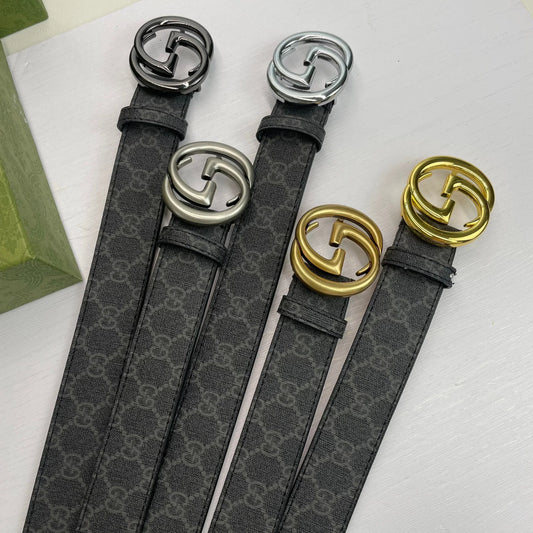 5 Colors Classic pattern printed belt mysite