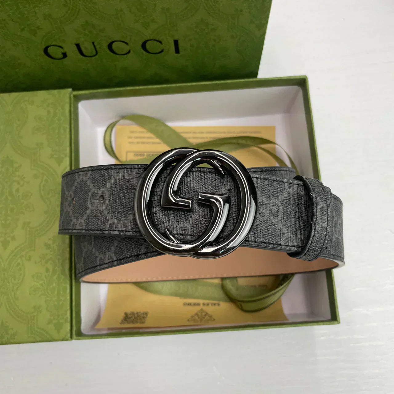 5 Colors Classic pattern printed belt mysite